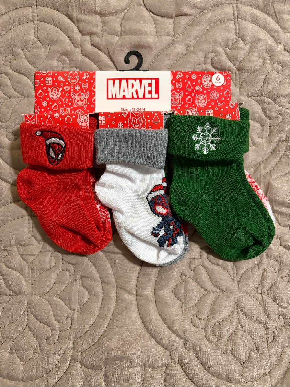 Marvel Baby Holiday Socks (Set of 6)